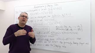 AGT4E12 Game Theory Axiomatization of Shapley Value [upl. by Ttegirb]