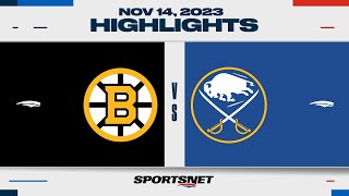 NHL Highlights  Bruins vs Sabres  November 14 2023 [upl. by Hassi]