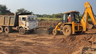 Jcb 3dx eco xpert how to a jcb and trucks khaise gadde me fass gya tha dekhe our do do trucks 🚚 how [upl. by Inasah]