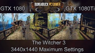 GTX 1080 Vs GTX 1080Ti 3440x1440 Performance  i7 5960X 43GHz [upl. by Salena]