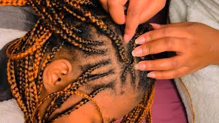 ASMR Super attentive scalp scratching with natural nails asmr relax [upl. by Ahsead17]