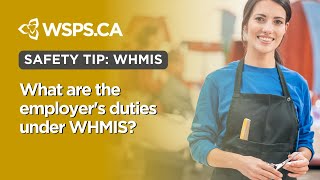 What are the employers duties under WHMIS [upl. by Elyad274]