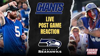 Giants vs Seahawks Live Post Game Reaction [upl. by Tinor]