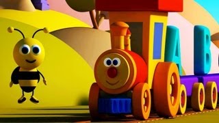 Nursery Rhymes By Kids Baby Club  Ben The Train  Ben and Bumblebee meet the Alphabets [upl. by Nylzor]