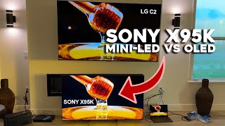 Sony X95K Mini LED vs LG C2 OLED Which TV is Better [upl. by Ylrebma208]