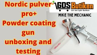 Unboxing nordic pro  powder coating gun GDS Butiken in Sweden [upl. by Lubbock361]