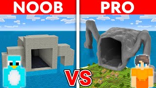 NOOB vs PRO SEA EATER House Build Challenge in Minecraft [upl. by Yssak]