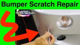 Bumper Cover Scratch Repair Made Easy  How To Repair Plastic Bumper [upl. by Vic779]