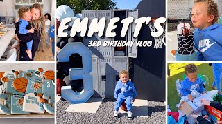 Emmetts 3RD birthday vlog birthdayparty 3rdbirthday family [upl. by Nadbus851]