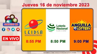 Lotería Nacional LEIDSA y Anguilla Lottery en Vivo 📺│Jueves 16 de noviembre 2023  855 PM [upl. by Eegnat]