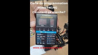 Carte programmation variateur hobbywing  comment ça fonctionne [upl. by Hughes]