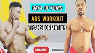 Shocking Results 7 Days Abs Workout Transformation  DAY 4 [upl. by Acinoryt]