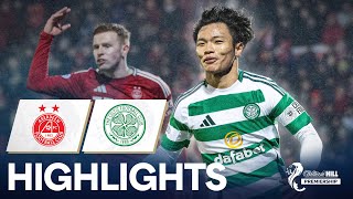 Aberdeen 01 Celtic  Hatate Scores Late to Extend Celtics Lead  William Hill Premiership [upl. by Mehsah]