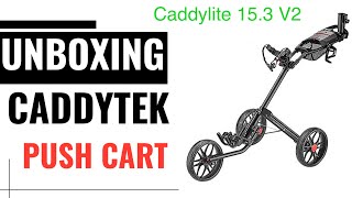 Unboxing Caddytek push cart Amazon Link Below Caddylite 153 V2 [upl. by Ackley466]