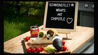 Schweinefilet Wraps mit Chipotles in Adobo [upl. by Anippesuig]