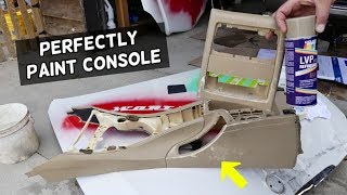 BMW CENTER CONSOLE PAINT SCRATCHED PEELING FIX PAINT CONSOLE [upl. by Cumine]