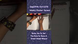 💙💜 October 7th Weekly Planning DOMSSPACEINTIME planwithme weeklyspread weeklyplanner [upl. by Balthazar]