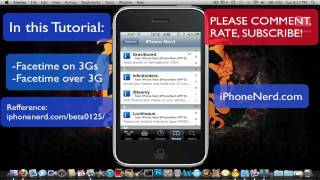 How to enable Original Facetime on the iPhone 3GS amp FaceTime over 3g on iPhone 43GS [upl. by Atinihc]