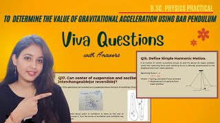 Bar Pendulum Experiment  VIVA Questions with Answers [upl. by Celik]