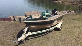 1998 Lund ProV 1660 with Evinrude 60 HP ETec [upl. by Casta]