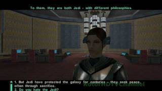 Kotor 2 TSL RCM 17 Walkthrough part 23  The Jedi Enclave  Light Side Female [upl. by Tihom]