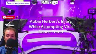 Abbie Herberts Injury While Attempting Viral Dance Trend [upl. by Alpheus]