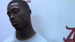 Alabama RB TJ Yeldon meets the media after Tides 1st practice [upl. by Bozovich]