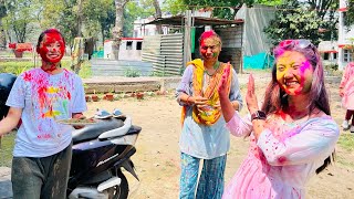 Paltan ma Holi ma griyo ramailo 🤪support family friends loveyourself agastya familychannel [upl. by Hsirahc]