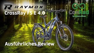 EBike 2022 Raymon Crossray FS E 40  ausführliches Review ConRad [upl. by Tandi]