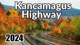 Kancamagus Scenic Byway Lincoln Conway  Cold Rainy Fall Day [upl. by Atiran39]