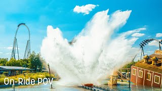 Tidal Wave at Thorpe Park  POV  Front Row  4K  2023 [upl. by Tamah]