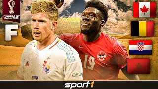 WMGruppe F Erfüllt De Bruyne endlich Belgiens TitelTraum  WM 2022 Katar  SPORT1 [upl. by Yebba]