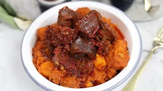 DELICIOUS NIGERIAN YAM POTTAGE AND PEPPER SAUCE  ASARO AND ATA DINDIN  SISI JEMIMAH [upl. by Cadmar]