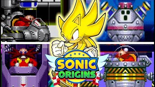 SONIC ORIGINS  All Bosses As Super Sonic [upl. by Nahtanoj]