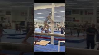 Paloma Spiridonova 🇧🇬 training new dismount 🌪️🌪️🌪️ Group F [upl. by Ennirok]