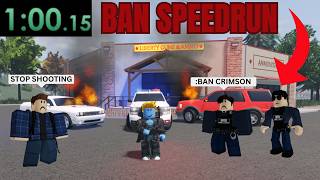 Ban Speedrun ERLC  Roblox [upl. by Haramat]