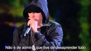 Eminem  Guts Over Fear Ao Vivo Tradução [upl. by Bevvy556]