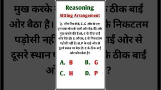 Reasoning Sitting Arrangement QuestionsAll Exams Reasoningreasoning sittingarrangementshorts [upl. by Averill]