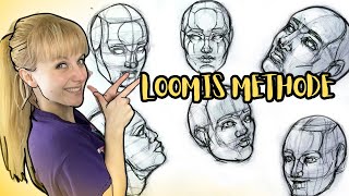 Gesichter Zeichnen Lernen Mit Der LOOMIS METHODE  Anfänger Tutorial Zum MITZEICHNEN [upl. by Micco975]