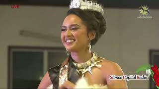 MISS PACIFIC ISLANDS 2024  Moemoana Safaatoa Schwenke Miss Sāmoa  Sāmoa Capital Radio [upl. by Atinehs]