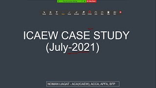 ACA ICAEW Case Study Orientation July 2021 [upl. by Thane]