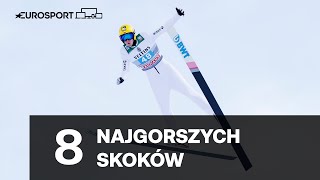 Najbardziej NIEUDANE SKOKI narciarskie w tym sezonie [upl. by Chally]