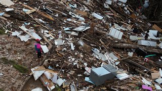 CAROLINA CATASTROPHE  Insane Hurricane Helene Destruction From Flooding Burnsville to Old Fort NC [upl. by Baalman]