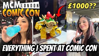 EVERYTHING I SPENT AT COMIC CON [upl. by Nnaeel]