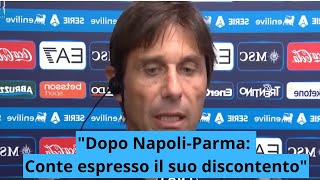 quotDopo NapoliParma Conte Espresso il Suo Discontentoquot [upl. by Tolecnal]