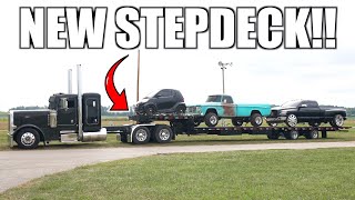 Peterbilt 379 Hauls First Load With NEW STEPDECK TRAILER [upl. by Beryl275]