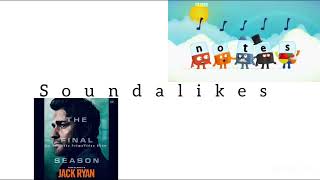 ⁠Soundalikes Notes Scene by Alphablocks vs Tom Clancys Jack Ryan Season 24 Main Titles [upl. by Enidaj140]