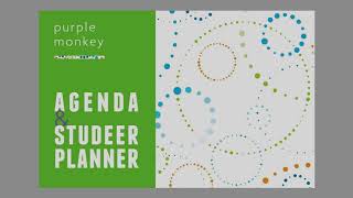 Purple Monkey Agenda amp Studeerplanner instructievideo versie 2024 [upl. by Aifoz]