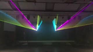 Testing the new DS3000 RGB Lasers [upl. by Corbett]