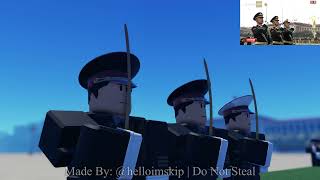 Chinese National Anthem 2024 but in ROBLOX [upl. by Ayotl]